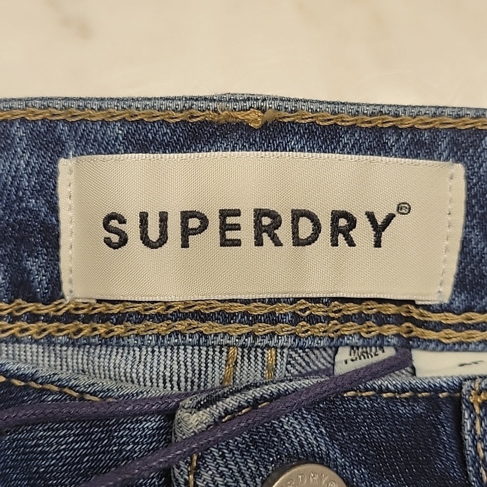 Superdry blue jean and Lace Shorts size 27 NWT - Picture 8 of 13